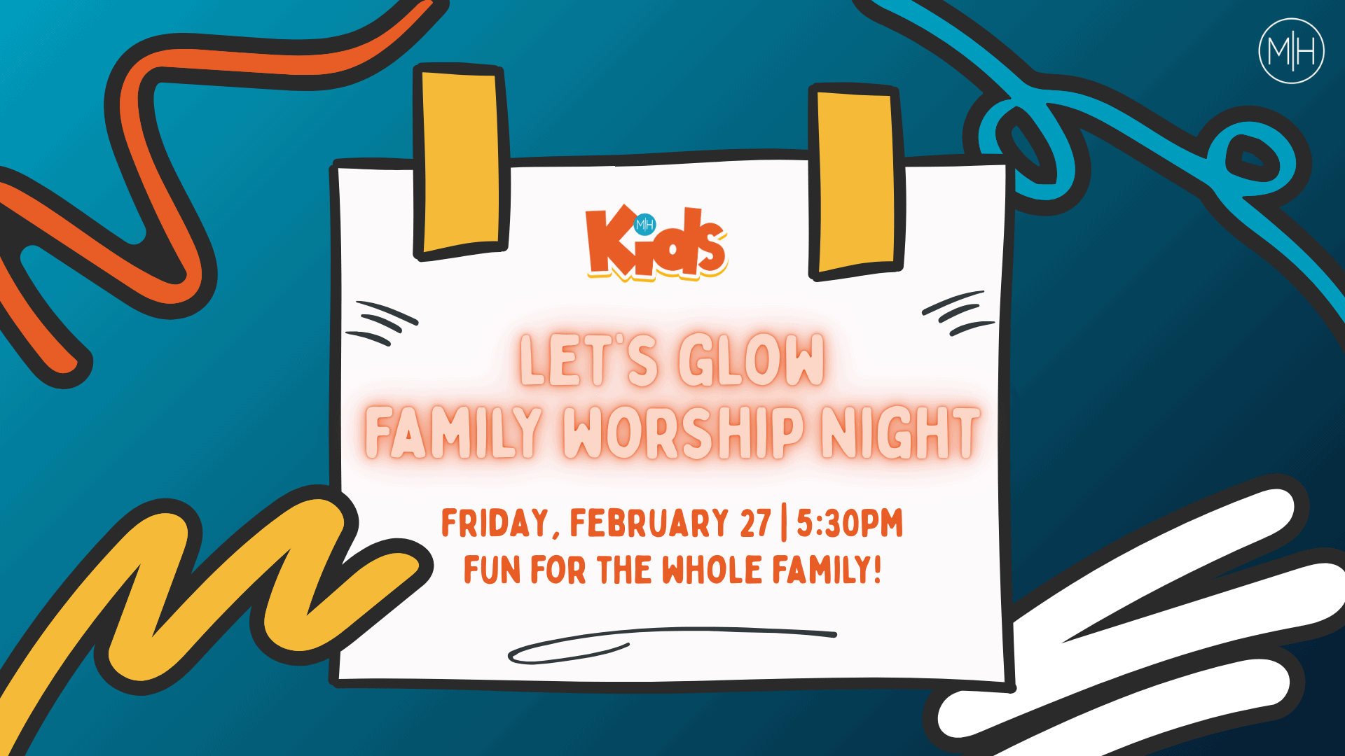 let's glow worship night
